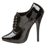 Lakl�der 15 cm DOMINA-460 oxford sko med h�je h�le