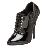Lakl�der 15 cm DOMINA-460 oxford sko med h�je h�le