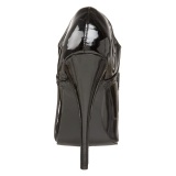 Lakl�der 15 cm DOMINA-460 oxford sko med h�je h�le