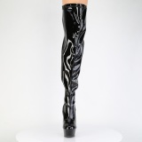 Lakl�der 15 cm stretch l�rlange st�vler til brede l�gge
