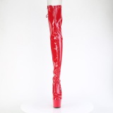 Lakl�der 18 cm ADORE-3850 R�de l�rlange st�vler med sn�reb�nd