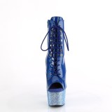 Lakl�der 18 cm BEJ-1021-7 �ben t� ankelboots - h�jh�lede boots bl�