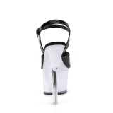 Lakl�der 18 cm DISCOLITE-709 stripper sandaler poledance sko LED p�re