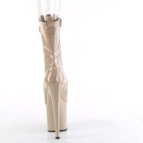 Lakl�der 19 cm ENCHANT-1041 beige �ben t� ankelst�vler med h�je h�le