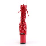 Lakl�der 19 cm ENCHANT-1041 r�de �ben t� ankelst�vler med h�je h�le