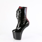 Lakl�der 20 cm CRAZE-1040FH Heelless ankle boots pony heels sorte