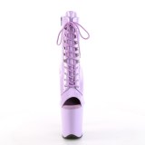 Lakl�der 20 cm FLAMINGO-1021 �ben t� ankelboots - h�jh�lede boots lavendel