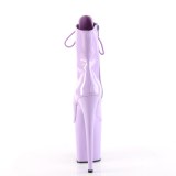 Lakl�der 20 cm FLAMINGO-1021 �ben t� ankelboots - h�jh�lede boots lavendel