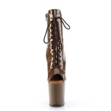 Lakl�der 20 cm FLAMINGO-1021 �ben t� ankelboots - h�jh�lede boots mocha