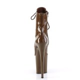 Lakl�der 20 cm FLAMINGO-1021 �ben t� ankelboots - h�jh�lede boots mocha