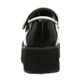 Laklder 6 cm SPRITE-01 emo maryjane sko - plateausko med spnde