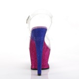 Lavendel glimmer 18 cm Pleaser MOON-708OMBRE poledance sko