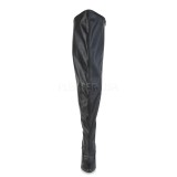 Leatherette 13 cm SEDUCE-3000WC thigh high stretch overknee boots with wide calf