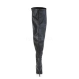 Leatherette 13 cm SEDUCE-3000WC thigh high stretch overknee boots with wide calf