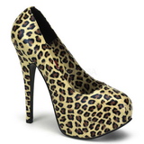 Leopard 14,5 cm Burlesque TEEZE-35 Womens Shoes with High Heels