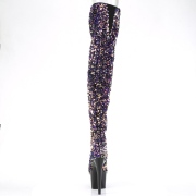Lilla Pailletter 20 cm ADORE-3020 h�jh�lede overknee st�vler - pole dance st�vler