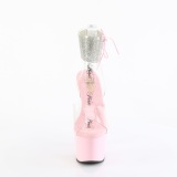 Lyser�d 18 cm ADORE-791-2RS pleaser h�je h�le med strass ankelmanchet