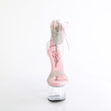 Lyser�d 18 cm PASSION-727RS gennemsigtige plateau h�je h�le med ankelremme