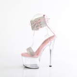 Lyser�d 18 cm PASSION-727RS gennemsigtige plateau h�je h�le med ankelremme