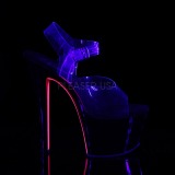Lyserd 18 cm SKY-308TT Neon plateau high heels sko