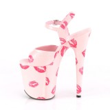 Lyser�d 20 cm FLAMINGO-809KISSES pleaser h�je h�le med plateau