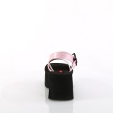 Lyserd 6,5 cm DemoniaCult FUNN-10 lolita emo sandaler med plateau