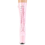 Lyser�d Lakl�der 20 cm FLA-1050 ekstremt h�jh�lede ankelst�vler - h�je plateaust�vler