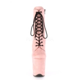 Lyser�d faux suede 20 cm FLAMINGO-1020FS pole dance ankelst�vler