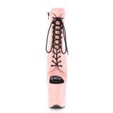 Lyser�d faux suede 20 cm FLAMINGO-1021FS pole dance ankelst�vler