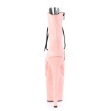 Lyser�d faux suede 20 cm FLAMINGO-1021FS pole dance ankelst�vler