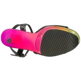 Multicolored Neon 20 cm Pleaser FLAMINGO-809UVLN Platform High Heels