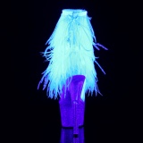 Neon 18 cm ADORE-1017MFF poledance ankelstvler med frynser