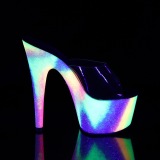 Neon 18 cm ADORE-701GXY h�jh�lede mules - pole dance mules