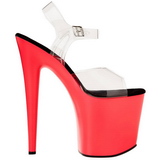 Neon Pink 20 cm Pleaser FLAMINGO-808UV H�je H�le Plateau