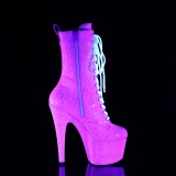 Neon glitter 18 cm ADORE-1040IG kvinder hjhlede boots plateau