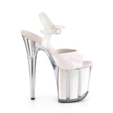 Opal glitter 20 cm Pleaser FLAMINGO-810G Pole dancing high heels shoes
