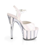 Opal glitter plateau 18 cm ADORE-710G h�jh�lede sandaletter til poledance