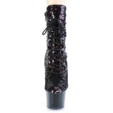 Pailletter R�d 18 cm ADORE-1020SQ h�jh�lede ankelst�vler - pole dance st�vletter