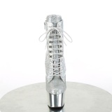 Pailletter s�lv 18 cm ADORE-1020SQ h�jh�lede ankelst�vler - pole dance st�vletter