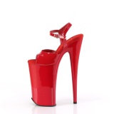 Patent 25,5 cm BEYOND-009 Red extrem platform high heels shoes