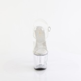 Perspex plateau 18 cm UNICORN-708TGRS pleaser h�je h�le transparent