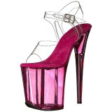 Pink 20 cm FLAMINGO-808T Akryl Plateau H�jh�lede Sandaler