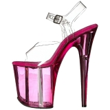 Pink 20 cm FLAMINGO-808T Akryl Plateau H�jh�lede Sandaler