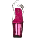 Pink 20 cm FLAMINGO-808T Akryl Plateau H�jh�lede Sandaler