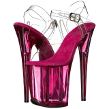 Pink 20 cm FLAMINGO-808T Akryl Plateau H�jh�lede Sandaler