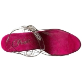 Pink 20 cm FLAMINGO-808T Akryl Plateau H�jh�lede Sandaler