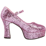 Pink Glitter 11 cm MARYJANE-50G Mary Jane Pumps Plateau