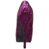 Pink Glitter 14,5 cm Burlesque TEEZE-06GW pumps brede f�dder til m�nd