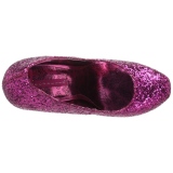 Pink Glitter 14,5 cm Burlesque TEEZE-06GW pumps brede f�dder til m�nd