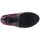 Pink Glitter 14,5 cm Burlesque TEEZE-06GW pumps brede f�dder til m�nd